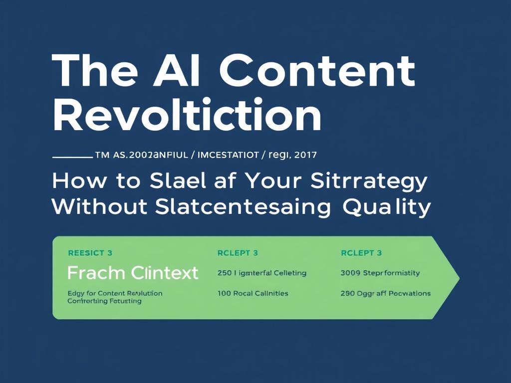    The AI Content Revolution: How to Scale Your Strategy Without Losing Quality. Implementation Roadmap: From Pilot to Production