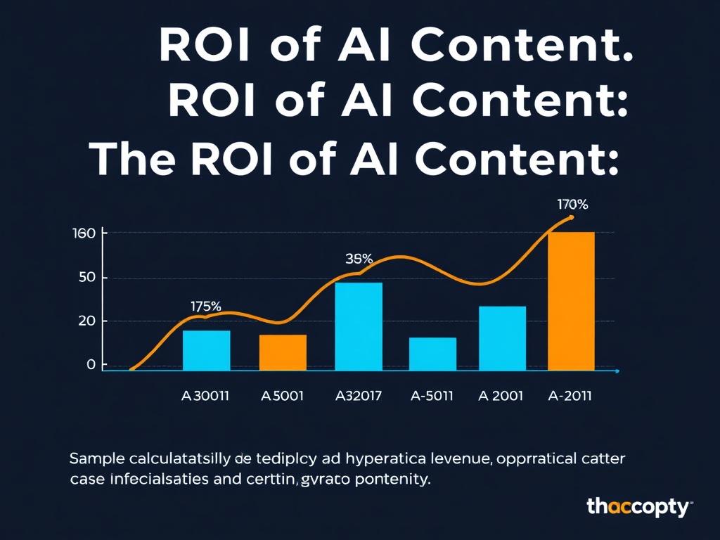     The ROI of AI Content: Measuring the Impact on Traffic, Engagement, and Revenue. Sample calculations and a hypothetical case