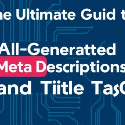 The Ultimate Guide to AI-Generated Meta Descriptions and Title Tags for SEO