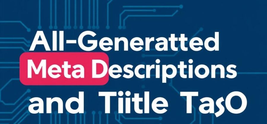 The Ultimate Guide to AI-Generated Meta Descriptions and Title Tags for SEO